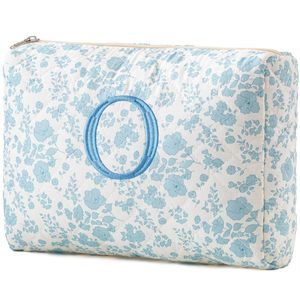 Quilted Large Travel Coquette Floral Makeup Cosmetic Toiletry Bag For Women &🥳